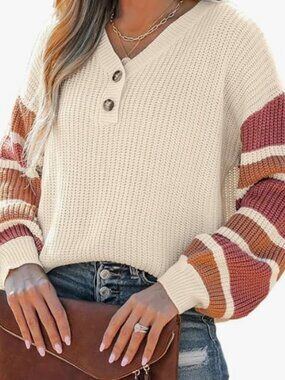 Cupshe Button-Up Knitted Pullover Sweater